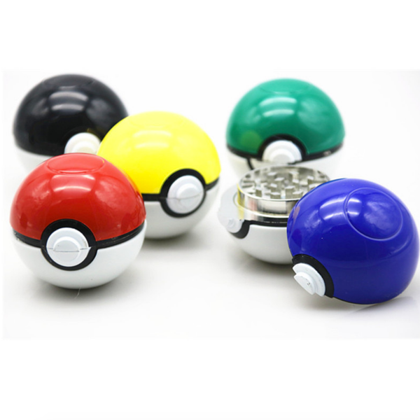 

2018 США Последние Pokeball Grinder 55 мм Популярные Цинк 3 Части Оптовая Pokeball Grinder Травяные DHL Бесплатная доставка.