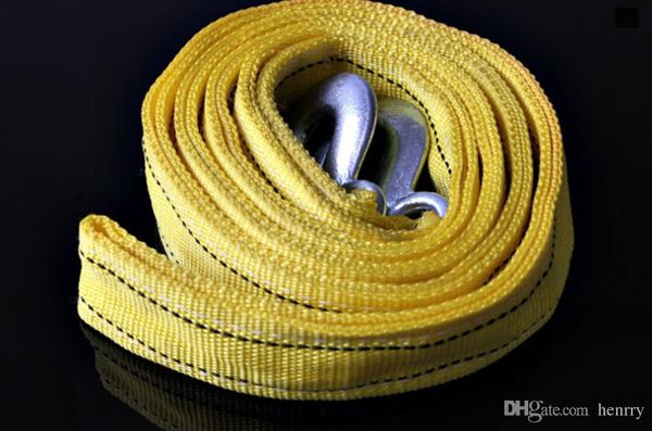 

30pcs powerful car tow rope reflection fluorescence 4m meters 5t ton double thick off-road vehicles with trailers
