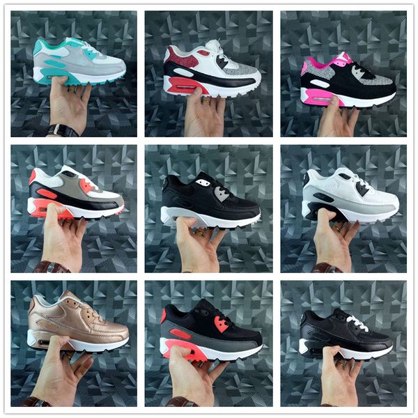 

nike air max airmax 90 Детская спортивная обувь 90 II Детская кроссовка Black white Baby Infant Sneaker 90 Де