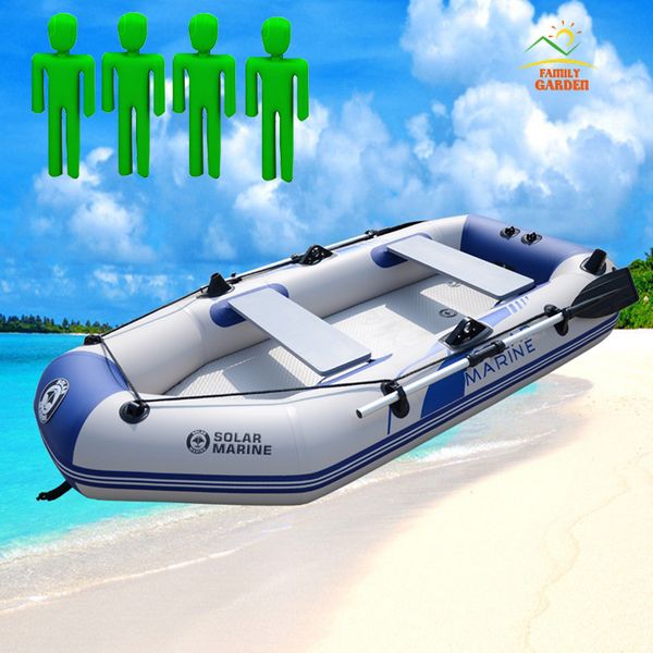 

2.6m four person air deck floor high pressure drop stitch mattress inflatable kayak boat fishing raft with multi air chambers