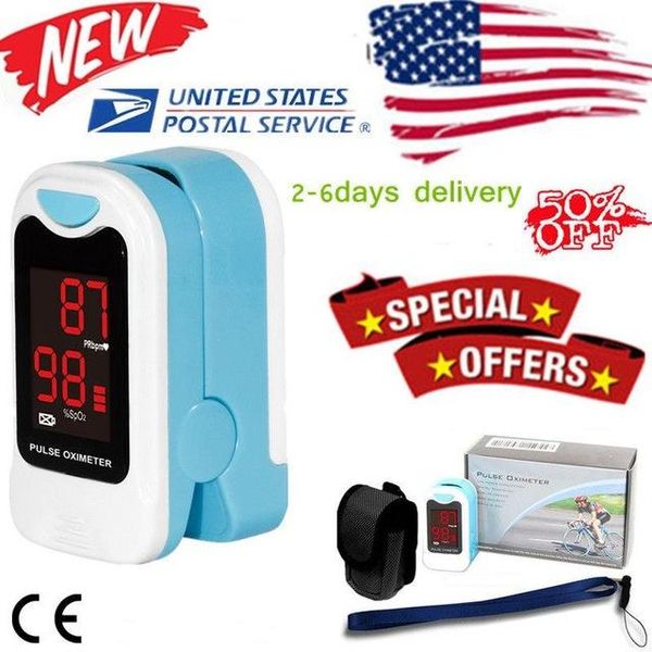 

contec cms50m led fingertip pulse oximeter blood oxygen monitor spo2 pr monitor care health, pouch lanyard