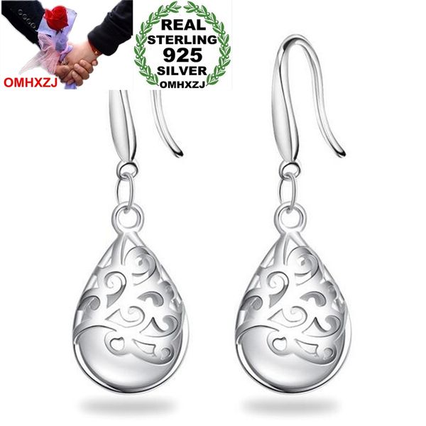 

omhxzj wholesale jewelry fashion joker star for woman gift fine totem wishing pool opals 925 sterling silver drop earrings ys208, Golden;silver