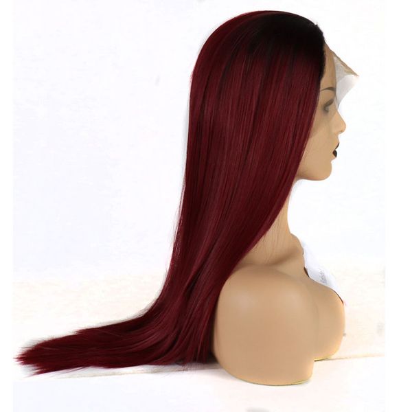 

burgundy lace wig 180% плоно burgundy wine red glueless ombre пѬмой паѬик жаѬопѬон инеиеки, Black