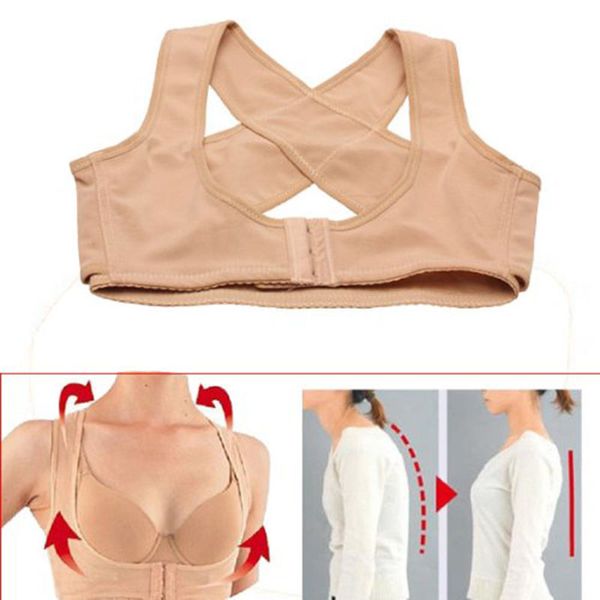 Neueste Frauen BH Body Shaper Korsett Tops Haltung Korrektor Rückenlift Gürtel Rücken X Typ Design Skulptur Rücken Brust Linien Unterwäsche