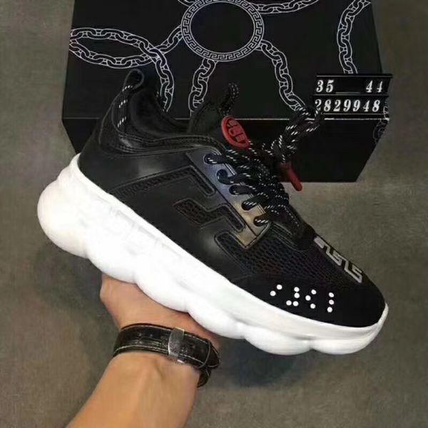 

Real picture famou brand men ca ual hoe black red white high genuine leather men 039 flat medu a luxury neaker 9346