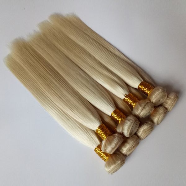 European Virgin Human Hair Weaves Blonde 613 Peruvian Remy Hair