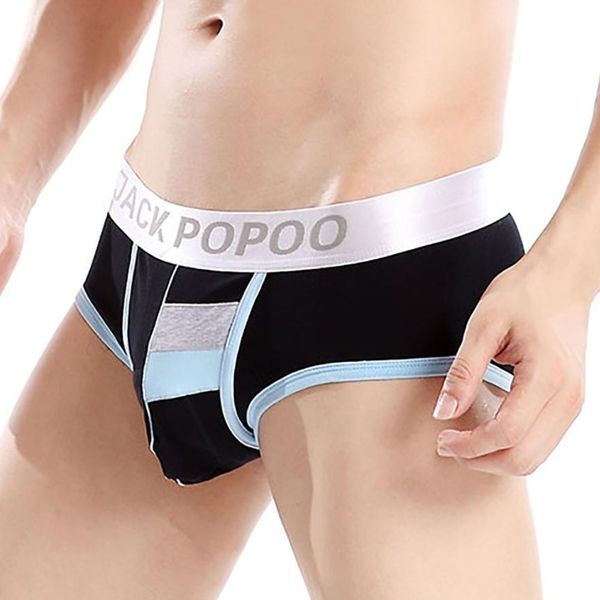 

new mens elastic underwear men boxer shorts bulge pouch soft underpants thermal underwear comfortable jockstrap, Black;white