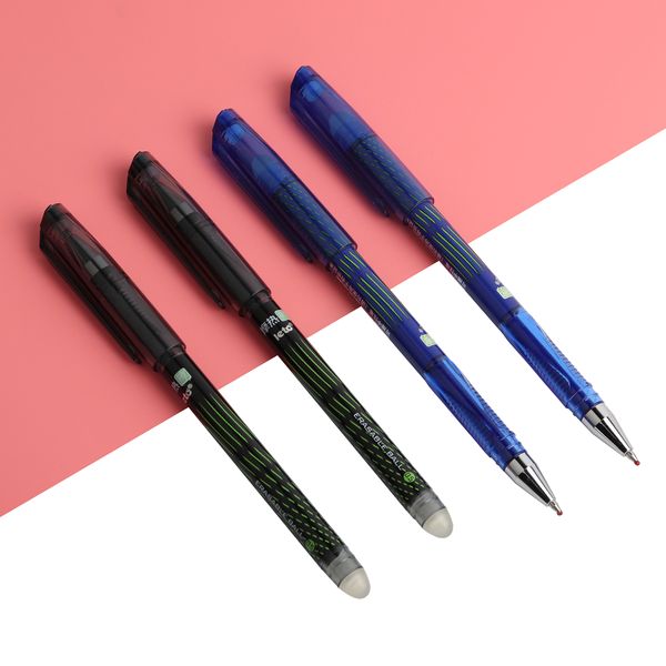 

5pcs/lot genkky gel pen erasable pen blue and black magic office supplies student exam spare school supplies writing 0.5mm
