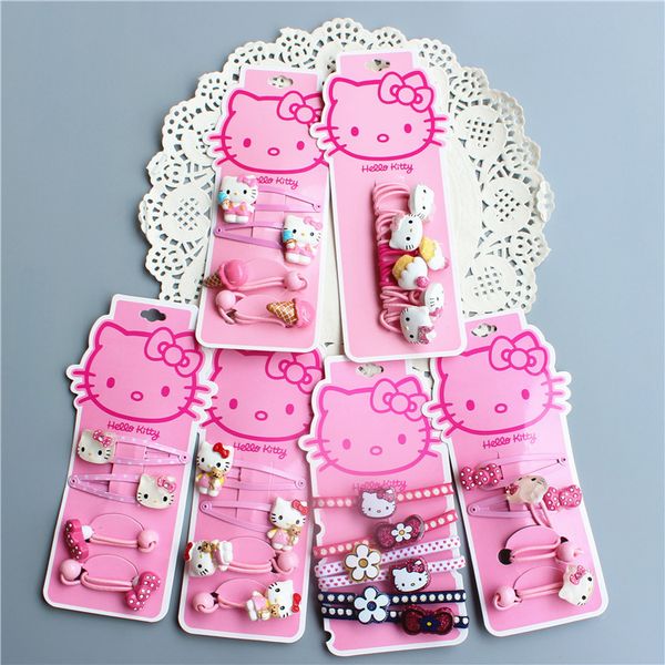 

fashion children headwear elegant hello kitty hair bands gum elastic bands hair accessories gum scrunchies for cute baby, Slivery;white