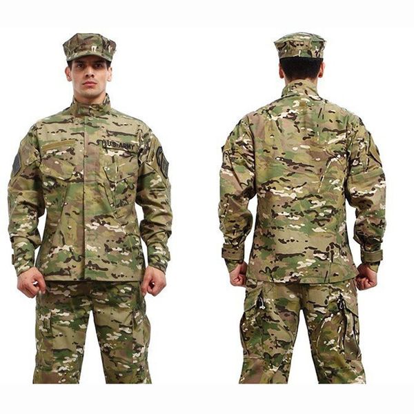 

hunting clothing ghillie suit tactical uniform shirt multicam uniforms acu kryptek mandrake cp color shirt and pants, Camo
