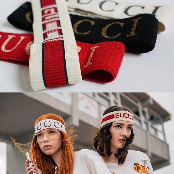 

Best quality designer Elastic Headband for Women Men head scarf Famous Brand Hair bands For Women Girl Retro Turban Headwraps headbands