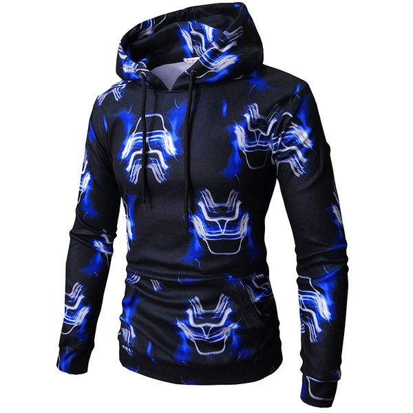 

2018 hoodie men letter 3d print hip hop sweatshirt fashion mens hoodies brand autumn winter cotton pullover male hoody, Black