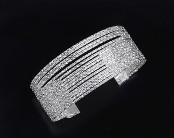 

style european and american sell the wide open texture bracelet fashion metal bracelet fashion classic exquisite elegance, Black
