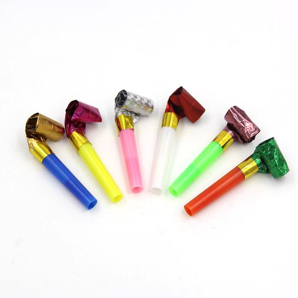 

20pcs/lot colorful funny whistles dots blowing dragon blowout for kids children birthday party/ baby birthday supplies toys gift