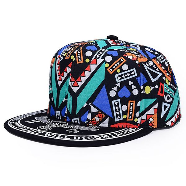 

хип-хоп бейсболка snapback шляпы для молодых мужчин женщин 2018 модельер плоский Билл п
