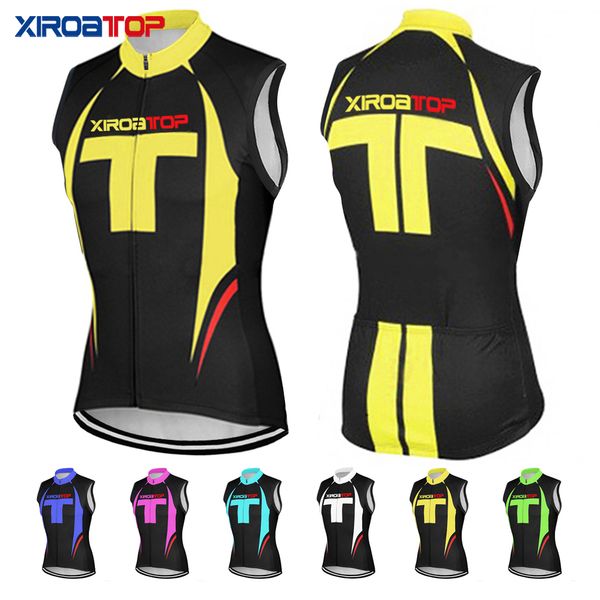 

new brand xiroasleeveless cycling jersey breathable mountain bicycle cycling clothing quick-dry racing cycling bike vest, Black