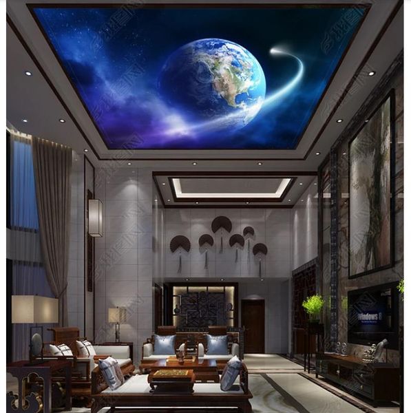 3d Wallpaper Custom Photo Ceiling Mural Wallpaper Fantasy Earth