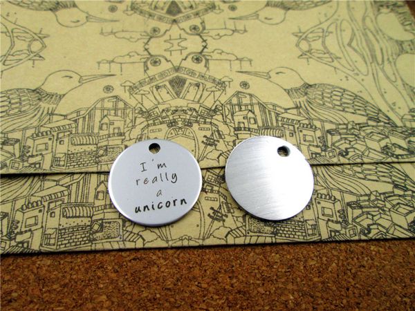 

40pcs--"i'm really a unicorn"stainless steel charms more style for choosing diy charms pendants for necklace, Bronze;silver