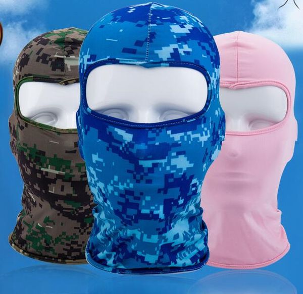 

bicycle cycling masks motorcycle barakra hat cycling caps outdoor sport ski mask cs windproof dust head sets camouflage tactical mask 30 pcs, Blue;gray