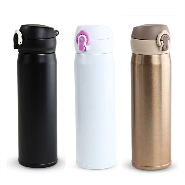 500 ml Bullet Shape Mug thermos en acier inoxydable Voyage Bouteille Café Thé Eau