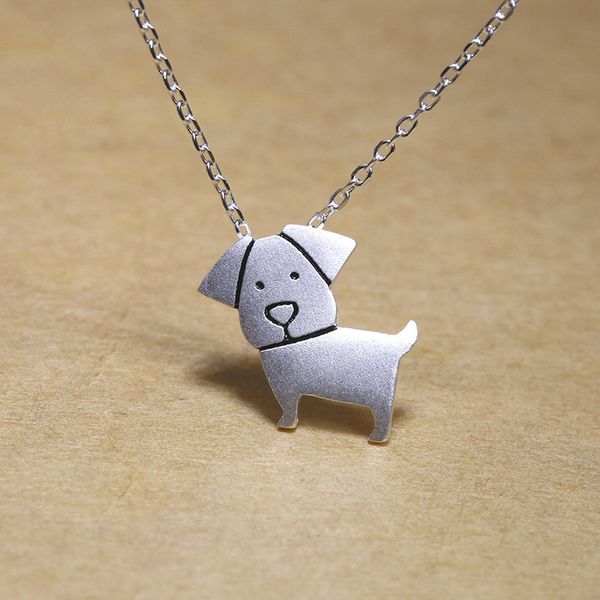 

l&p 925 sterling silver year of dog pendant necklace for women girl cute dog necklace birthday gife