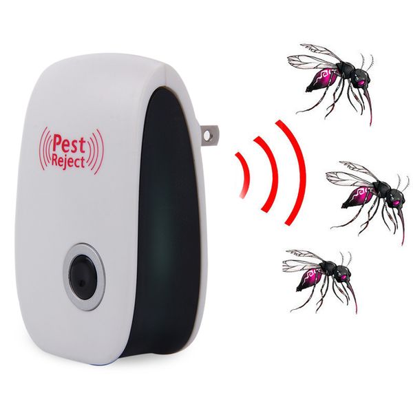 Mosquito Killer Pest Reject Elettronico multiuso Repeller per parassiti ad ultrasuoni Reject Rat Mouse Repellent Anti Rodent Bug Reject Safe