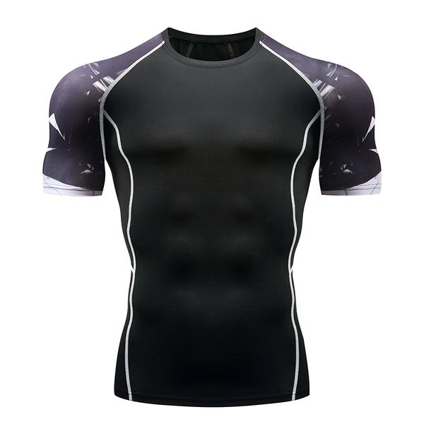 

2018 3D печатные футболки мужчины сжатия рубашка мужская футболка с коротким рукаво
