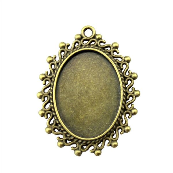 

12 pieces cabochon cameo base tray bezel blank diy jewelry findings retro infinite sign inner size 18x25mm oval cameos and cabochons, Slivery;crystal