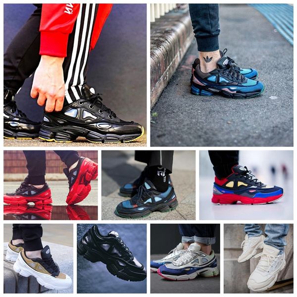 

[Оригинальная коробка] 2017 унисекс Раф Симонс Х открытый случайные тренеры консорциум Ozweego 2 II женщины, мужчины кроссовки размер 36-45 Бесплатная доставка