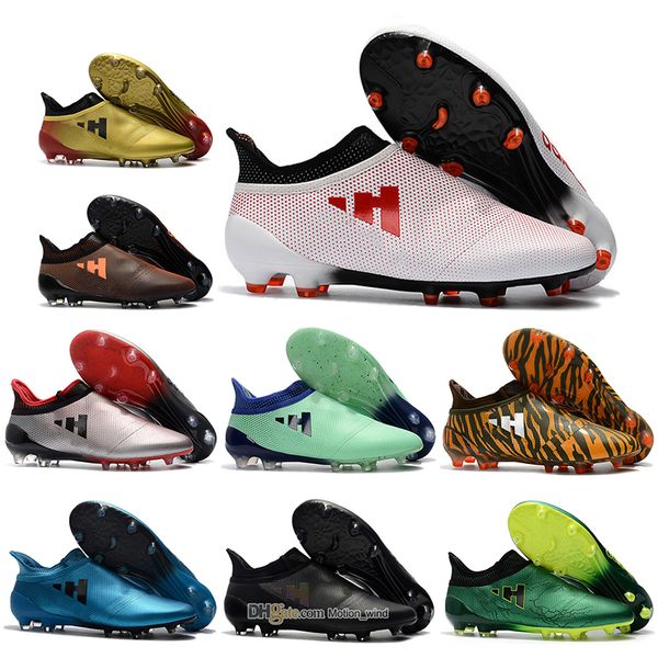 

Новые Мужские Ботинки с Низкой Лодыжкой X 17+ Purechaos FG Футбольные Бутсы Оригинальные