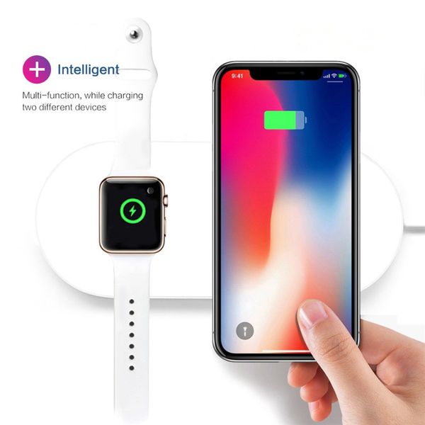 

Airpower For iWatch 2 3 QI Wireless Charger For iPhone X 8 8plus Quick Fast Charging Pad For Apple Watch Sumsang
