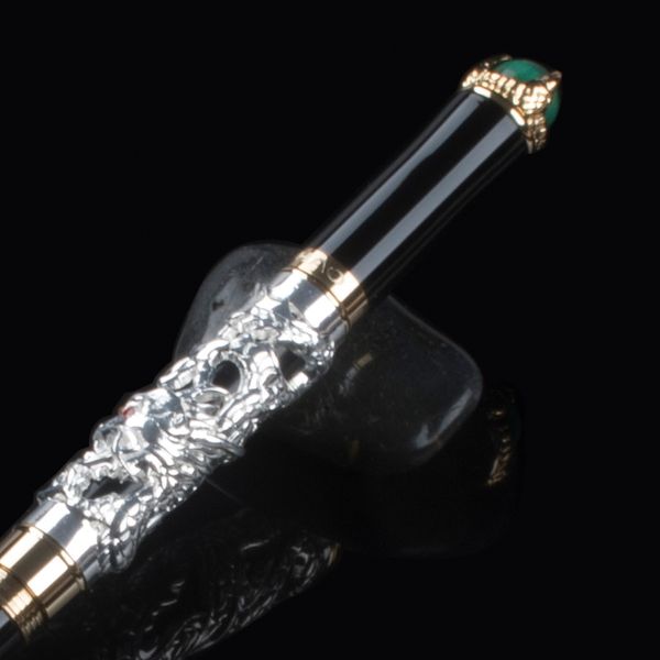 

luxury gift pen jinhao 3d dragon fountain pen 0.5mm ink metal writing pens dolma kalem caneta tinteiro stationery 1056