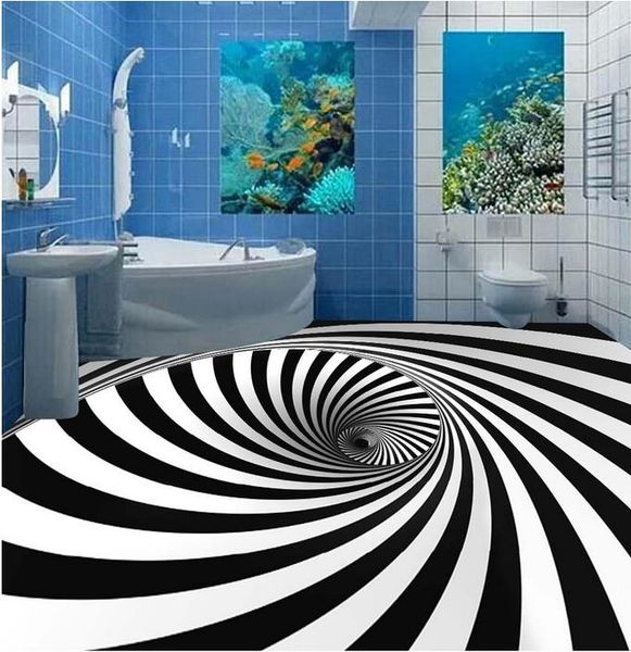 

обои home decor дизайнеры высокий черный и белый водоворот иллюзия 3d стерео пол обои home decor дизайнеры