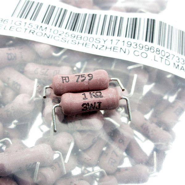 

japan fukushima fever amplifier resistor 3wj 1k pitch 20mm