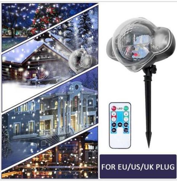 

led snowflake projector christmas moving laser projection outdoor indoor light