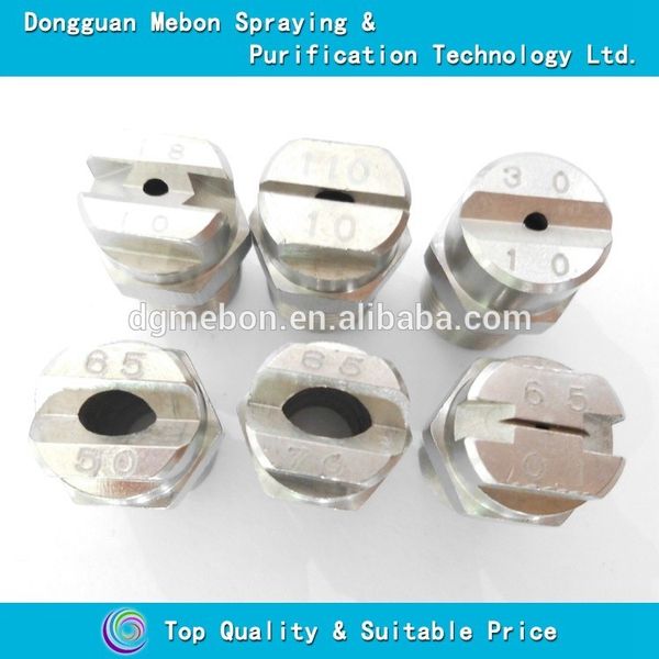 

customized flat fan nozzle,1/8 thread 03 flow stainless steel flat fan nozzle