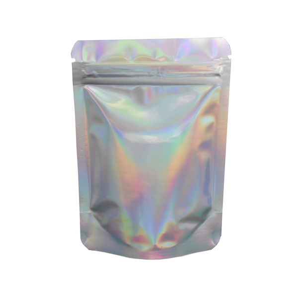 

встаньте блестящая поверхность zip lock встать мешок 8.5x13cm закрывающийся молния топ майларовая фольга сумка для сахарной пудры запах дока