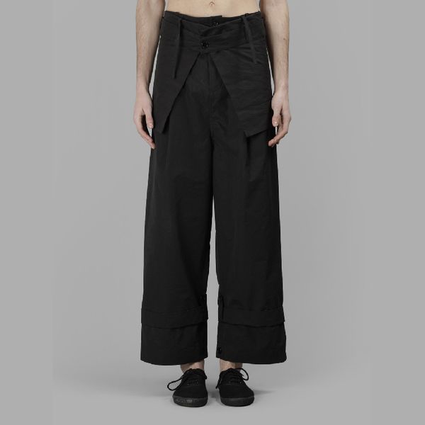 

homemade 2018 new men's casual straight pants splicing handmade customized pure cotton. s-6xl, Black