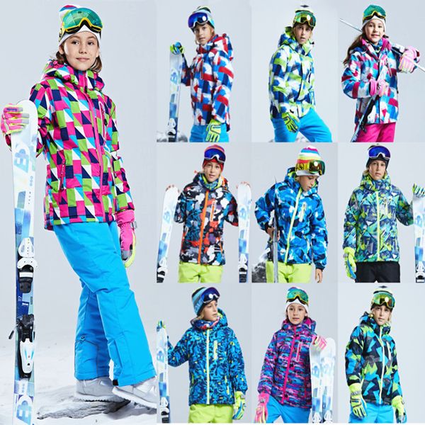 

boys girls ski jacket various colors snowboarding jackets kids snow board jacket winter thick coat children snow clothes