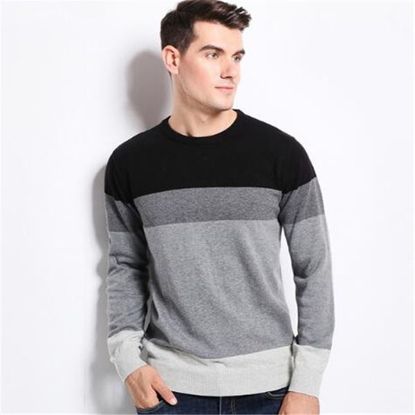 

2018 new autumn winter fashion brand clothing men's sweaters o-neck slim fit men pullover 100% cotton knitted sweater men -5xl, White;black