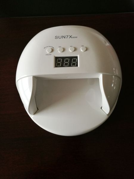 

uv nail lamp sun7 60w led nail dryer for gel varnish fast dry drying machine big power professional dryers tools machine