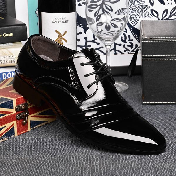 

black office wedding oxford shoe mens leather mens business shoes leather dress shoes men pointed toe zapatos oxford cuero de hombre