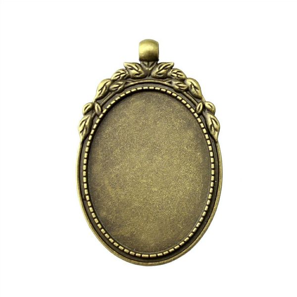 

6 шт. кабошон камея базовый лоток безель пустой аксессуары ювелирные изделия ветви дерева перфорация внутренний размер 30x40 мм овальный оже, Slivery;crystal