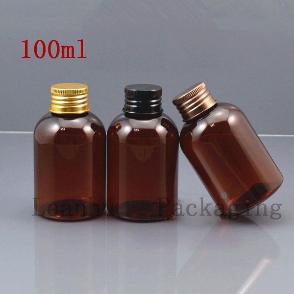

100 ml brown empty pla tic bottle u ed to protect kin to ta te bottle 3 kind of color of the aluminum cover