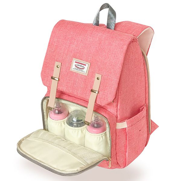 

luxury landuo desinger multifunctional diaper nappy mummy backpack changing sports outdoor mother's packs shoulder bags for baby 2018