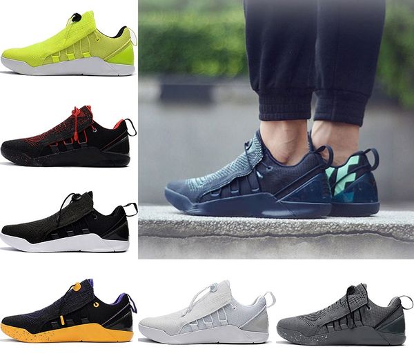 

(with box) 2018 KOBE A.D. NXT Basketball Shoes KB 12 Mambacurial Mens Sneakers Sports Running Shoes Oreo Black White US 7-12