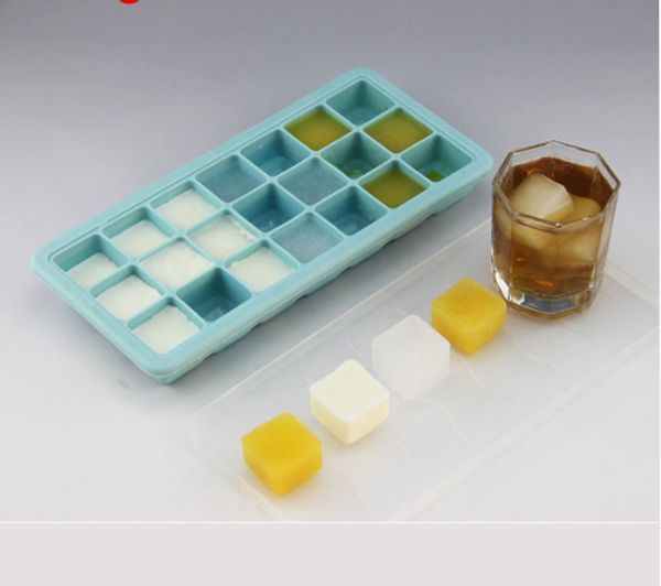 

экологичный кухня стайлинг инструменты party bar square силиконовые ice cube плесень лоток с крышкой для виски коктейль замороженные кубики