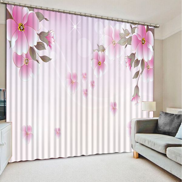 

customize dream flowers curtains blackout 3d curtains for living room window curtain for room office