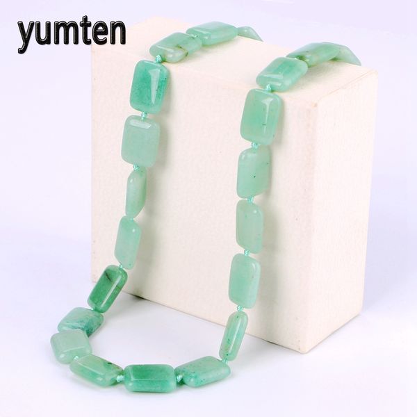 

yumten chalcedony necklace power natural stone crystal jewelry women gift gatos game of throne collares mujer cats body chain, Silver