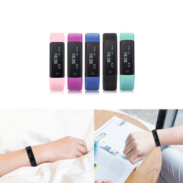 

smart bracelet fitness tracker watch alarm clock smart band activity track remote camera sleep monitor wristband for ios android, Slivery;brown